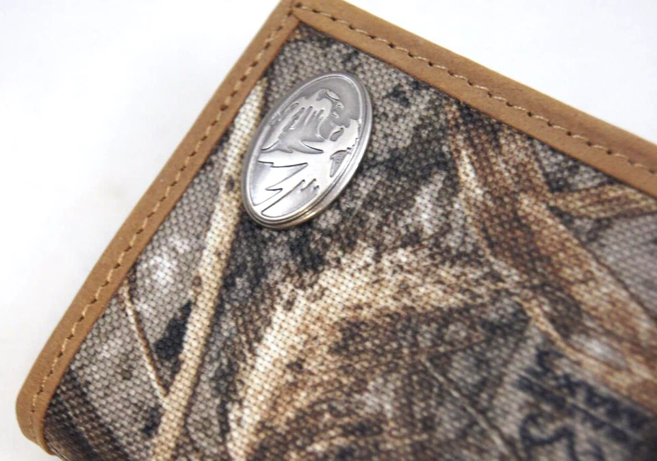 Missouri Tigers Trifold Realtree Max-5 Camo & Leather Wallet w/ Concho - Zep-Pro - Image 4 of 4