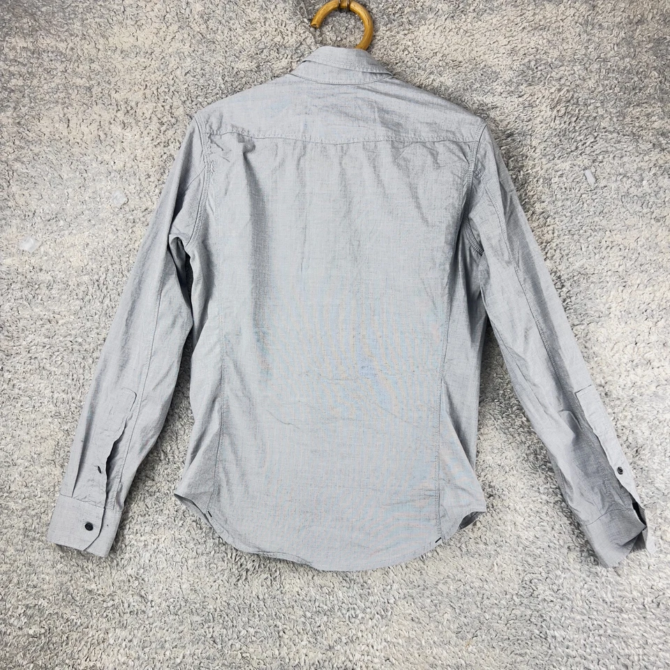 G-Star Raw Radar shirt long sleeve button up Mens Size S Light grey Smart casual - image 2 of 4