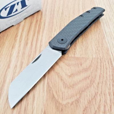 Zero Tolerance 0230 Folding Knife 2.63'' CPM-20CV Steel Blade Carbon Fiber Handle