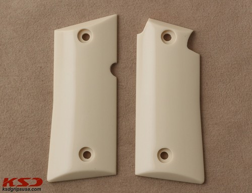 KSD Brand Colt Mustang PocketLite Compatible Ivory Acrylic Grips - 第 1/1 張圖片
