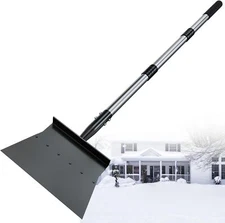 Aokia Snow Shovel, Flat Shovel Driveway, Ice Scraper, Garden Scraper Tool, Steel