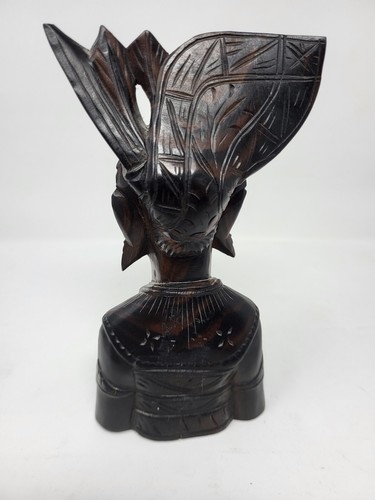 Lot of 3 Klungkung Bali Indonesian Hand Carved Wooden Woman Women Figures - Picture 9 of 15