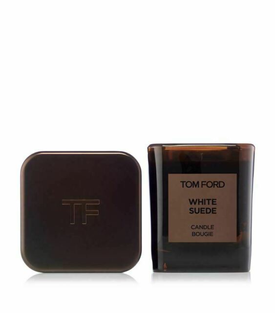 TOM FORD White Suede Perfume Candle with COVER Jar 40 Hour Burn Time 21