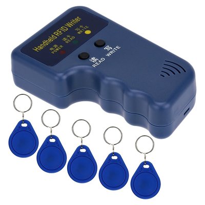 Portable Handheld 125KHz RFID ID Card Writer/Copier Duplicator with 5 Tags