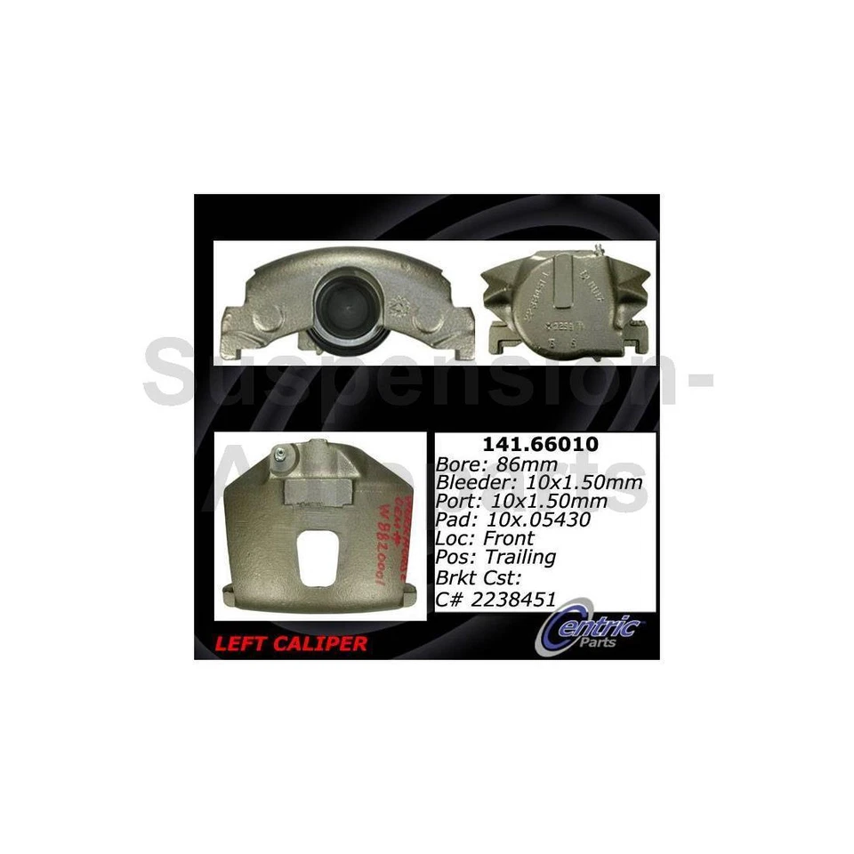 Pinza de freno de disco delantera izquierda para International Harvester 2 piezas centradas Foto 4 de 4