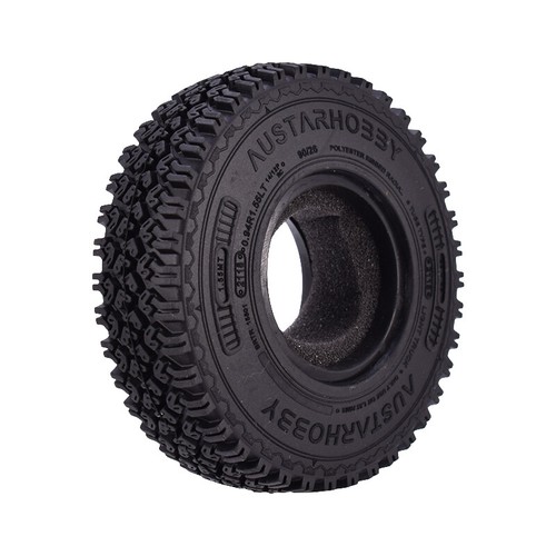 AUSTARHOBBY 4x 1,55" Gummirad Reifen für RC Crawler Car Axial Tamiya CC01 - Picture 9 of 12