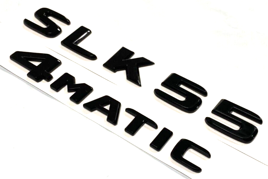 SLK55 4MATIC Black Mercedes Trunk Emblem Badge Decal Nameplate  