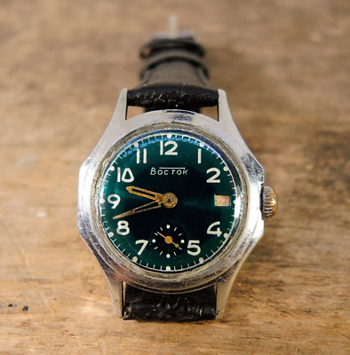 Soviet Men's Wrist Watch Vostok - USSR Mechanical Watch Wostok from 1950s
