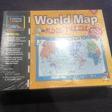 World Map Floor Puzzle 100 pieces by learning horizons