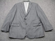 Ralph Lauren Blazer Mens 44 R Gray Coat 2 Button Lined Jacket