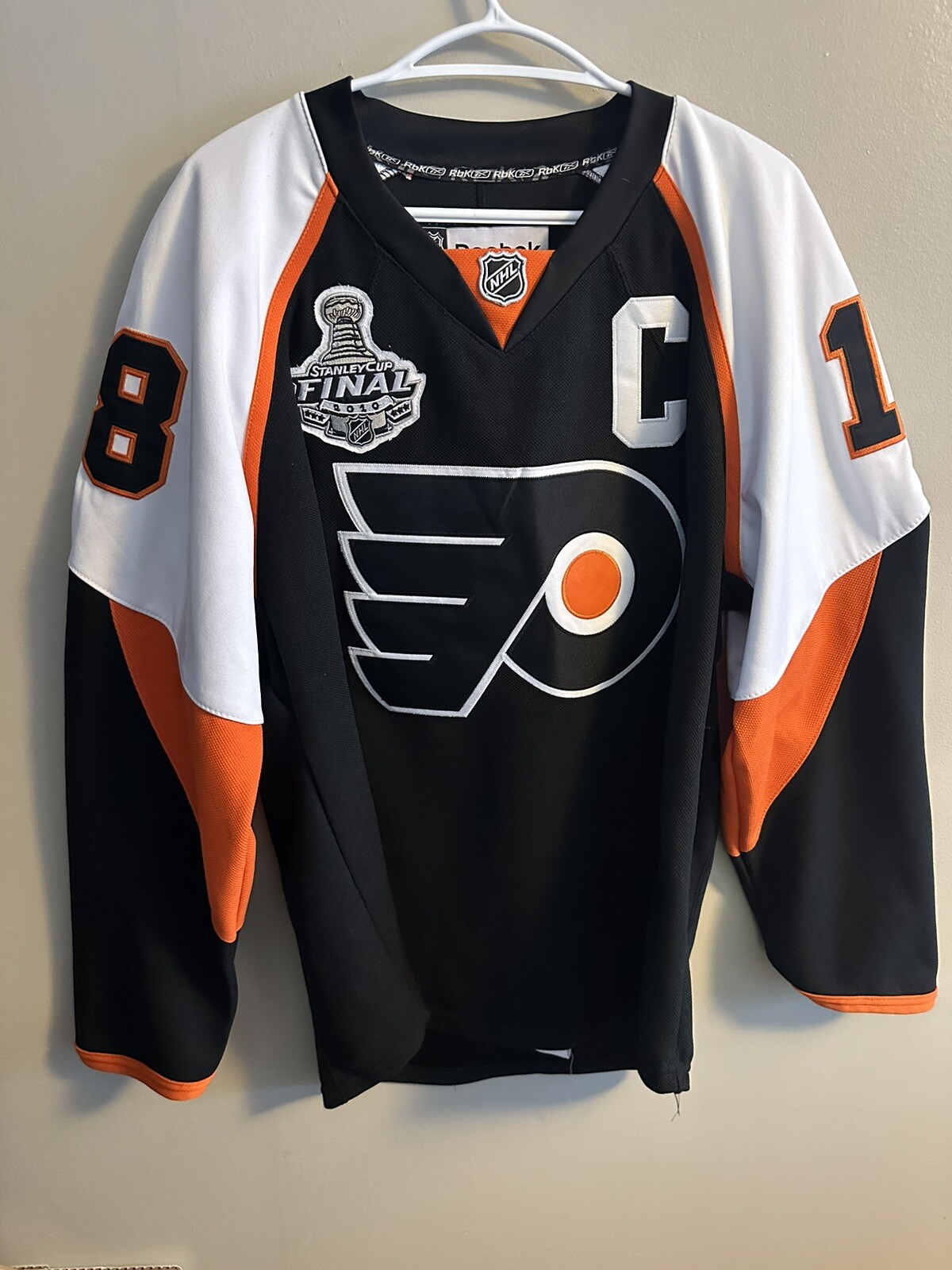 Stanley Cup Finals 2010 Mike Richards NHL Hockey Jersey By Reebok size 50-image