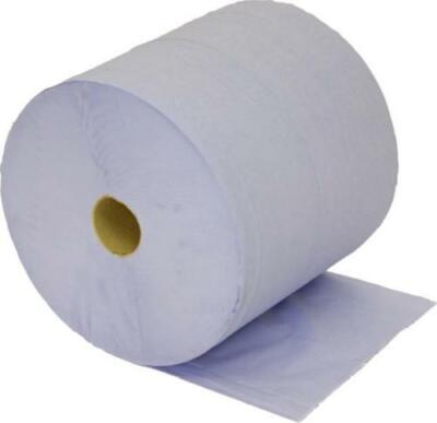 2 x Industrie Großpapier blau Rollen 280 mm 400 m 1000 Blatt - VC537