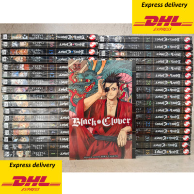 Manga Black Clover by Yuki Tabata Vol 1-35 Set English Comic Book NEW - Fast DHL