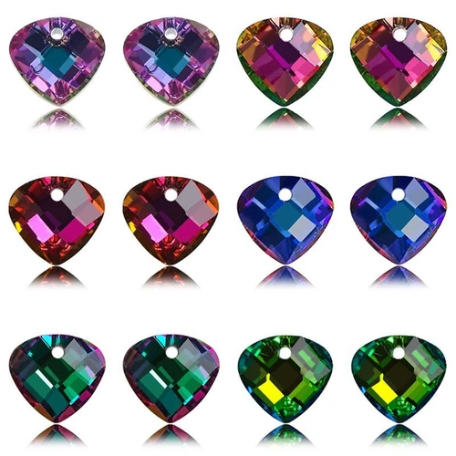 Multi Shape Crystal Charms - AB Color Glass Beads Jewelry Making Pendants 20Pcs - Picture 61 of 65