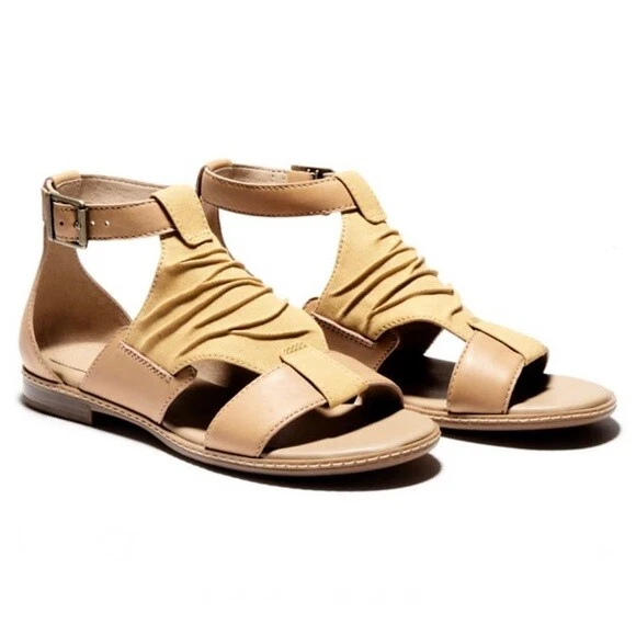 DONNA TIMBERLAND *SANDALO CHERRYBROOK* COLORE~TELA GIALLA TAGLIA 8 5 M