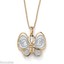 thumbnail 1 - BUTTERFLY 18K GOLD PLATED PENDANT CHARM AND 18" NECKLACE CHAIN