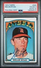 1972 Topps Nolan Ryan Signed Baseball Card #595 PSA 4 DNA Certified 10 Auto HOF