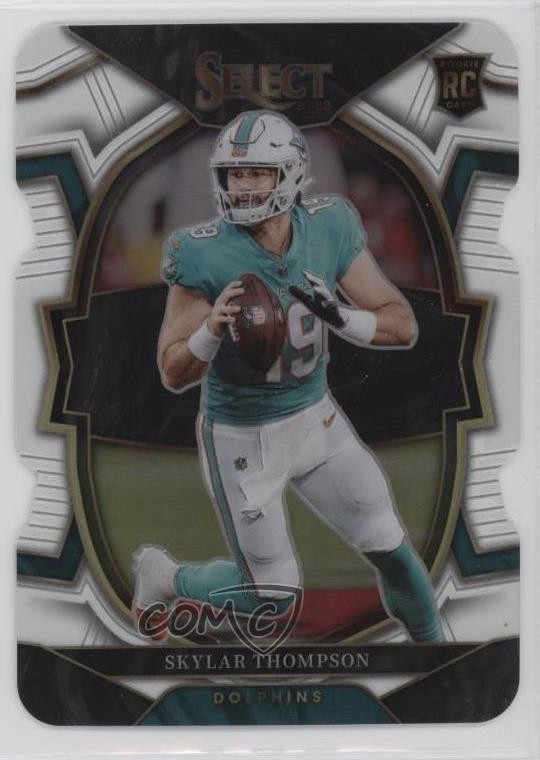 2022 Select Concourse White Prizm Die-Cut 78/99 Skylar Thompson Rookie RC 2s2