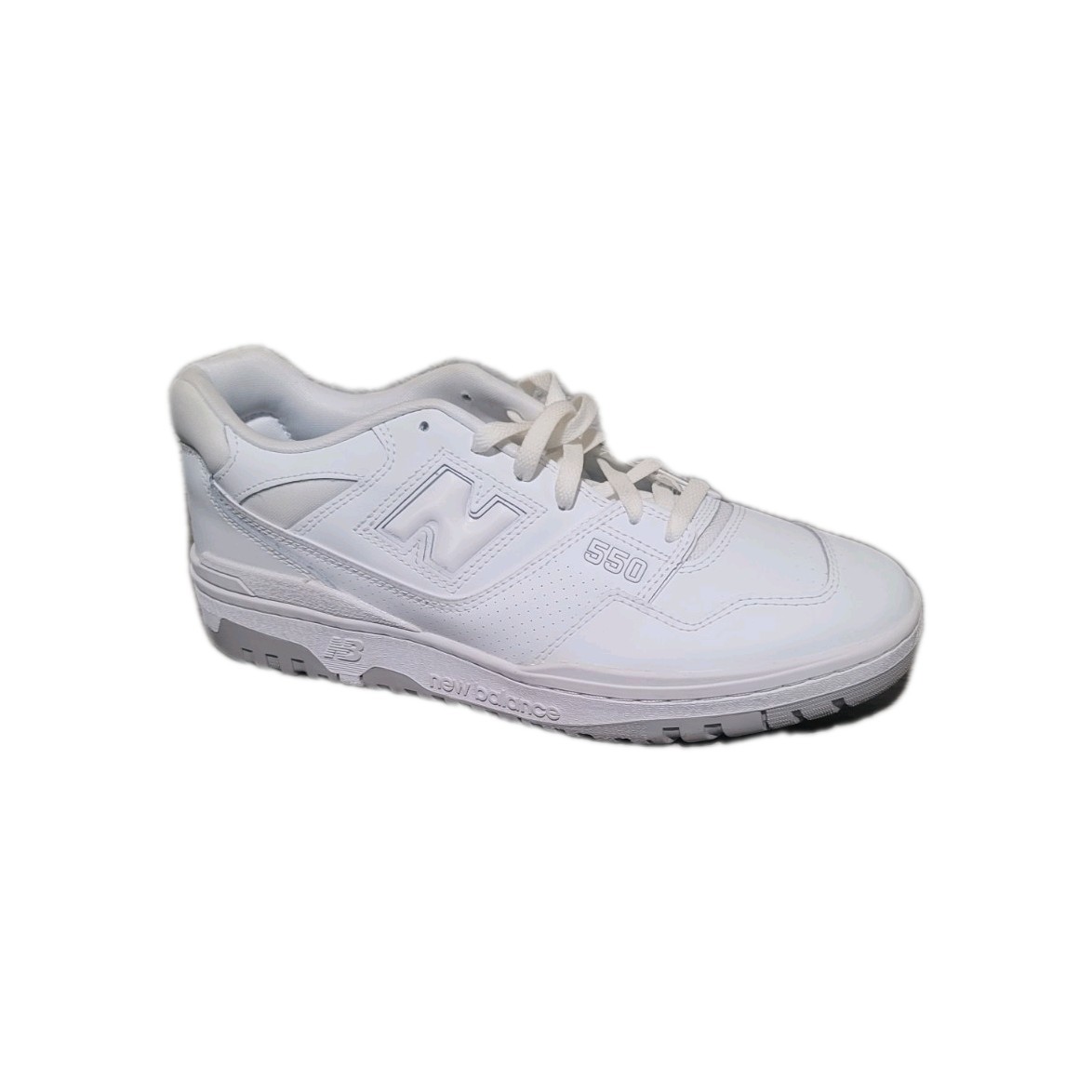 New Balance 550 Sneakers Triple White Mens Size 10&period;5 D Shoes BB550PB1- NO BOX