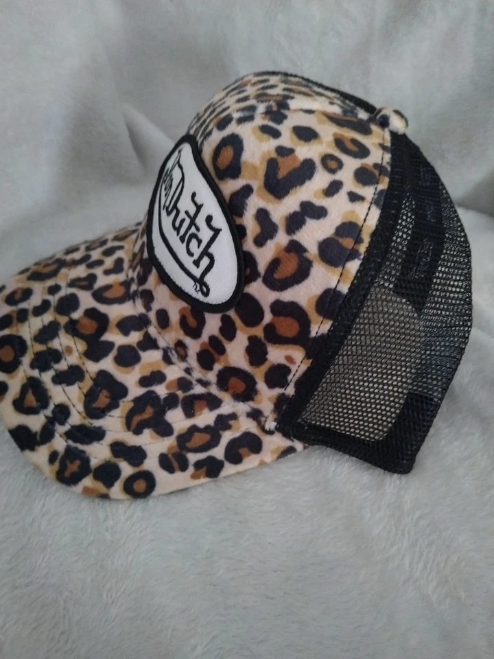 Sombrero de camionero Von Dutch Snapback, ajustable, estampado de guepardo Foto 4 de 4