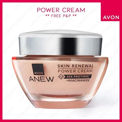 AVON ANEW SKIN RENEWAL POWER CREAM 50ml FULL SIZE - 10X PROTINOL & NIACINAMIDE