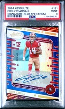2024 PANINI ABSOLUTE SIG-BLUE SPCTRM #131 RICKY PEARSALL 40/50 PSA 9