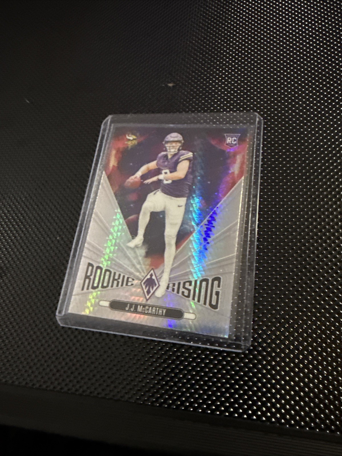 2024 Panini Phoenix - Rookie Rising J.J. McCarthy #RR-JMY Hyper (RC)