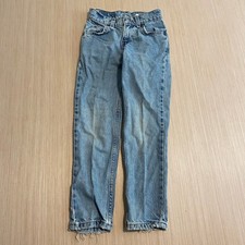 Vintage Levis 31342-0214 Boys Regular Fit Light Wash Blue Denim Jeans Size 7