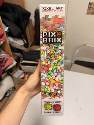 Pixel Art Building Blocks 1,500 Piece Building Set  Pix Brix
