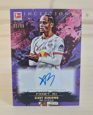 Topps Inception Bundesliga - Xavi Simons - Autogramm /49