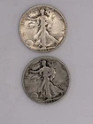 SILVER WALKING LIBERTY HALF$ LOT OF 3 $1.5 FACE 90% BULLION All 1928, 1933 S