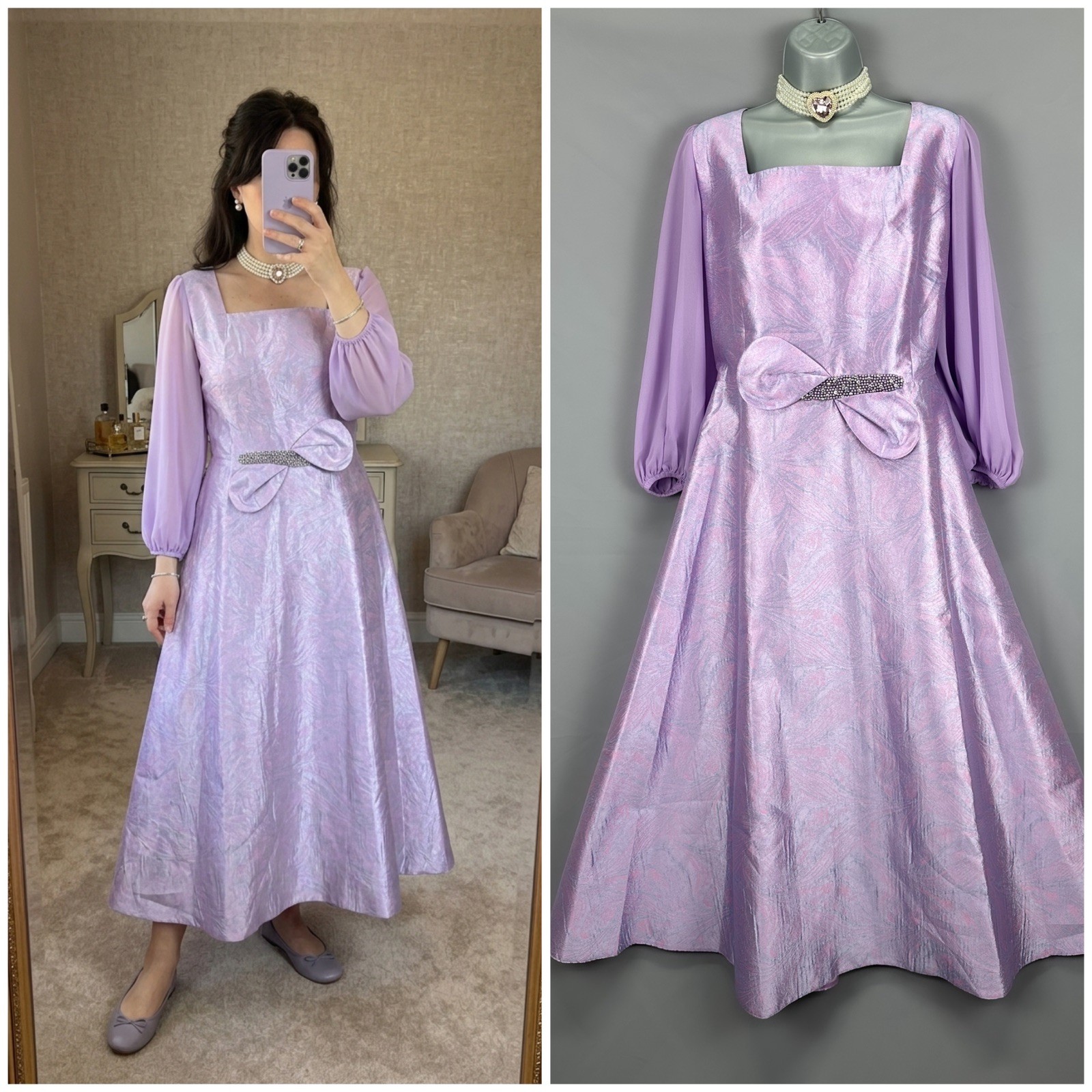 Bnwt Lizabella lilac very special mother of the bride/groom long gown dress 18