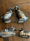 4 Vintage Soapstone Carved & Painted Mallard Ducks Heavy Colorful — photo 8