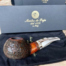 Mastro De Paja Gladiator Spartacus #5 Chubby Author Rusticated Briar Pipe New