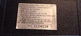 ATARI CX-2600 CONSOLE WITH GAMES AND ACCESSORIES