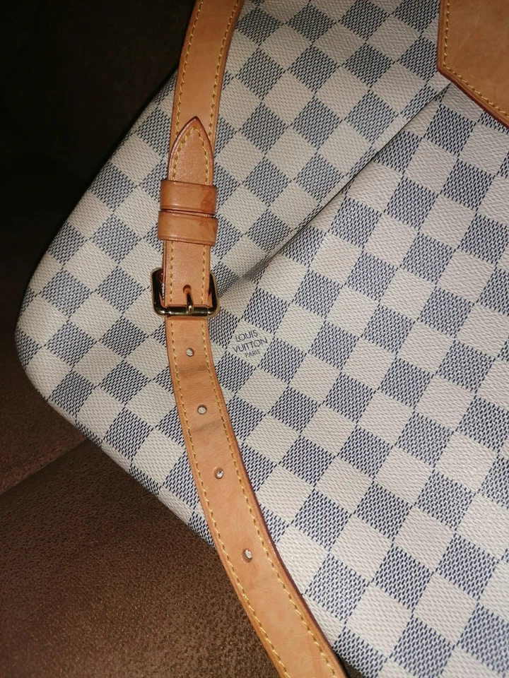 Louis Vuitton Siracusa Schultertasche Weiß Leder - Bild 2 von 4