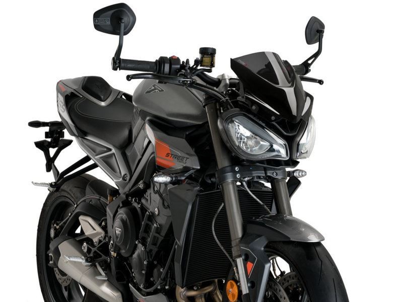 Puig Dark Smoke New Generation Sport Screen Triumph Street Triple 765 RS 23-25
