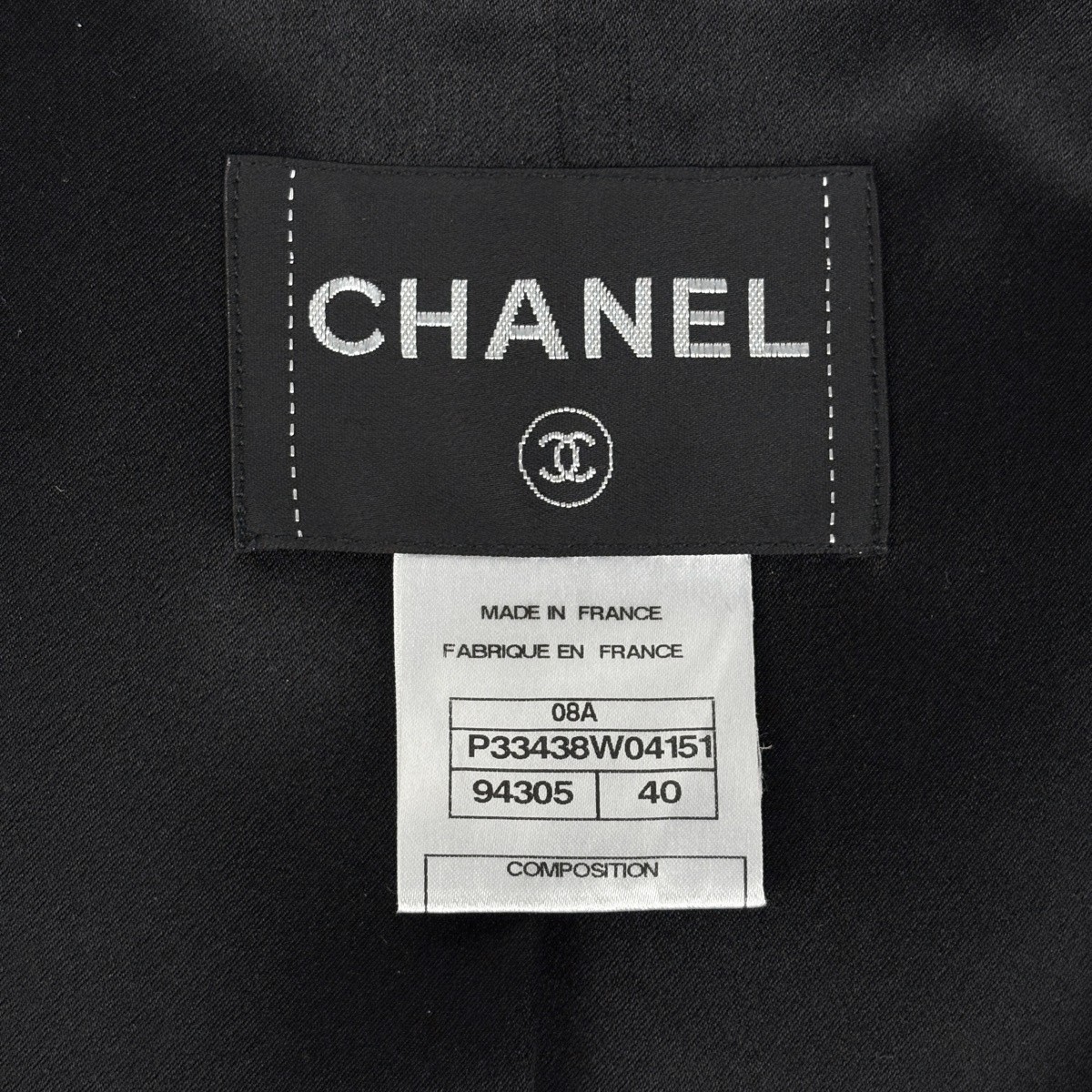 CHANEL (Interlocking) CC logo button long coat 08… - image 8