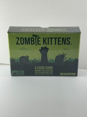 Zombie Kittens Card Game by Exploding Kittens - 2-5 Players - New & Sealed