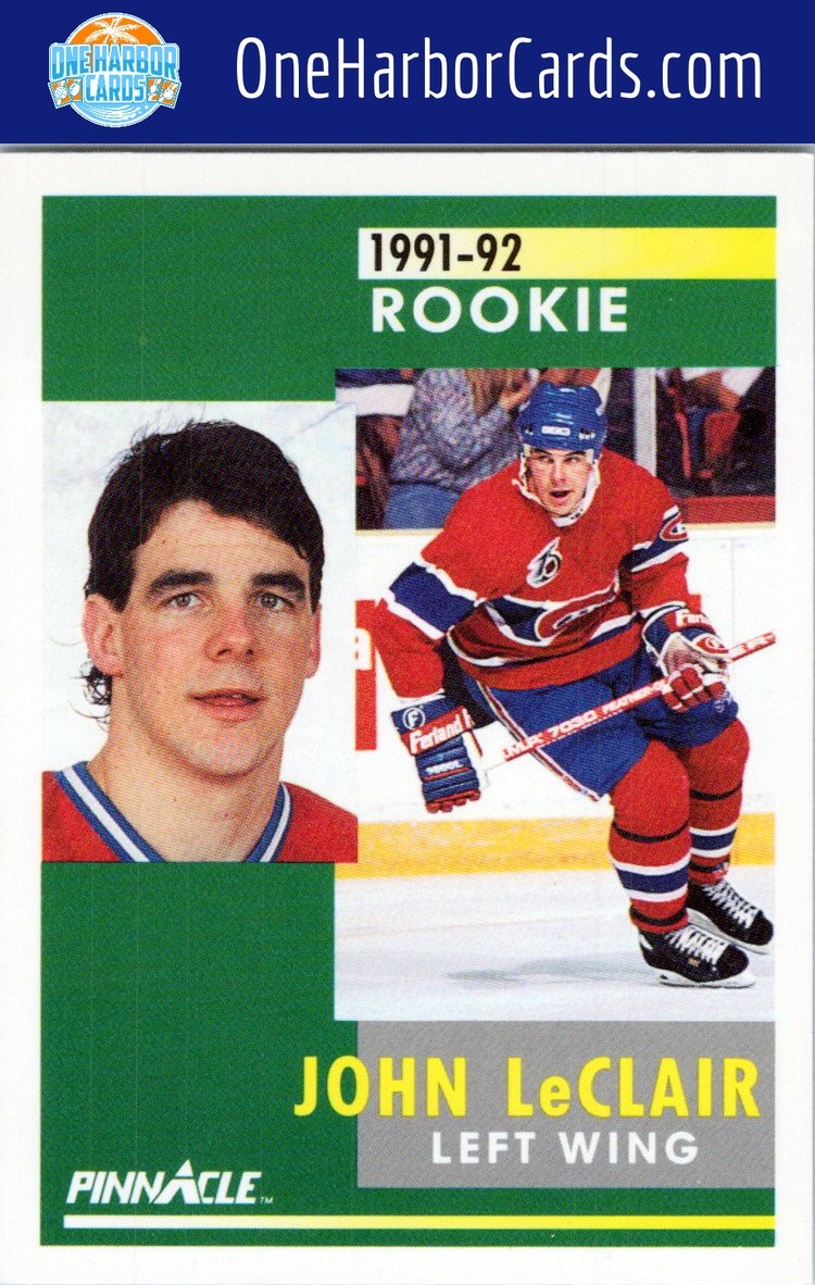 1991-92 Pinnacle French Montreal Canadiens #322 John LeClair