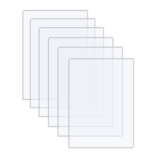Acrylic Sheets - 6 Pack of 8x10 0.043" Thick Clear Plexiglass Transparent Flexib