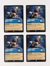 Disney Lorcana Mickey Mouse Detective x4 MINT Set The First Chapter 154/204 TCG