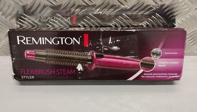 Remington Damen Flexibrush Steam Keramik Haarstyler Stylingbürste Pink Neu in OVP