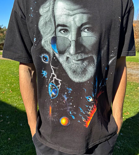 Lee, Vtg 1995 Jerry Garcia Space Shirt XL Lee Total Cotton Grateful Dead Cosmic Tee