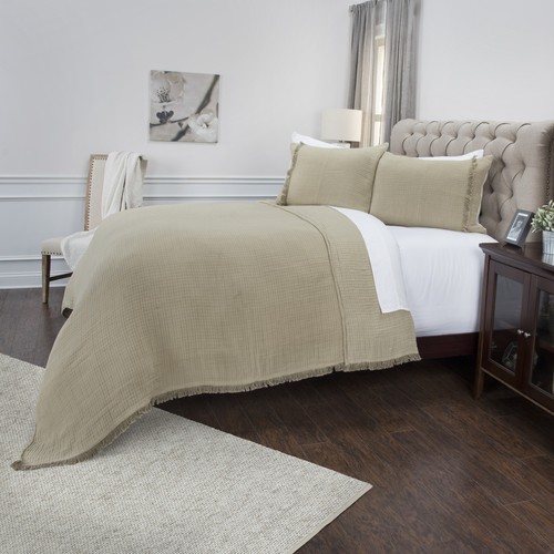 Natural King 100% Cotton 300 Thread Count Machine Washable Down Alternative C... - Picture 6 of 12
