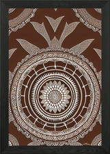 Boho Mandala Flower Decor Framed Wall Art Poster Canvas Print Picture