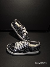Michael Kors Black  Silver Girls Tennis Shoes Sz. 3