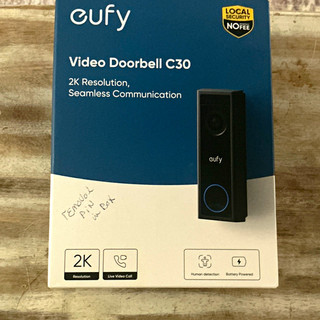eufy Video Doorbell C30 2K Battery Powered Motion Activated Black