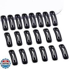 Cptots 20 PCS Small Rectangle Hair Barrettes For Women Non Slips Snap Clips F