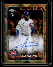 2024 Topps Chrome Sapphire Gold Auto Alexander Canario RC Auto 40/50 Chicago